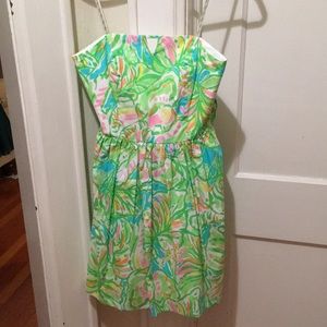 Lilly Pulitzer strapless dress